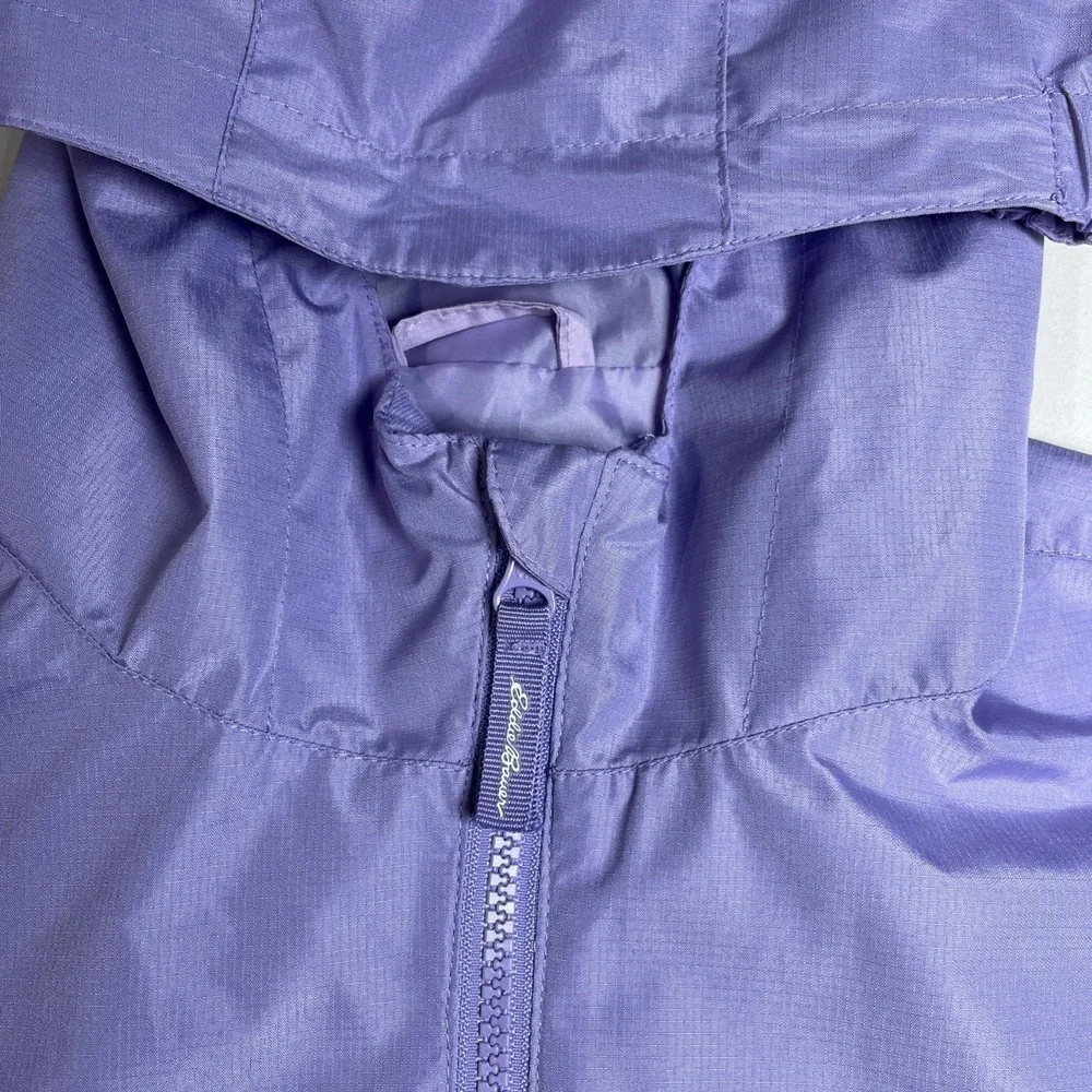Eddie Bauer Kids Windbreaker Jacket Lavender Long Sleeve Girls Large 14-16